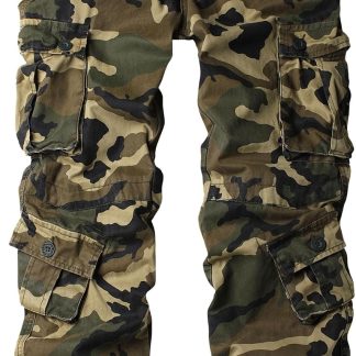 AKARMY Camo Cargo Work Pants Cotton Military Army Casual image 1